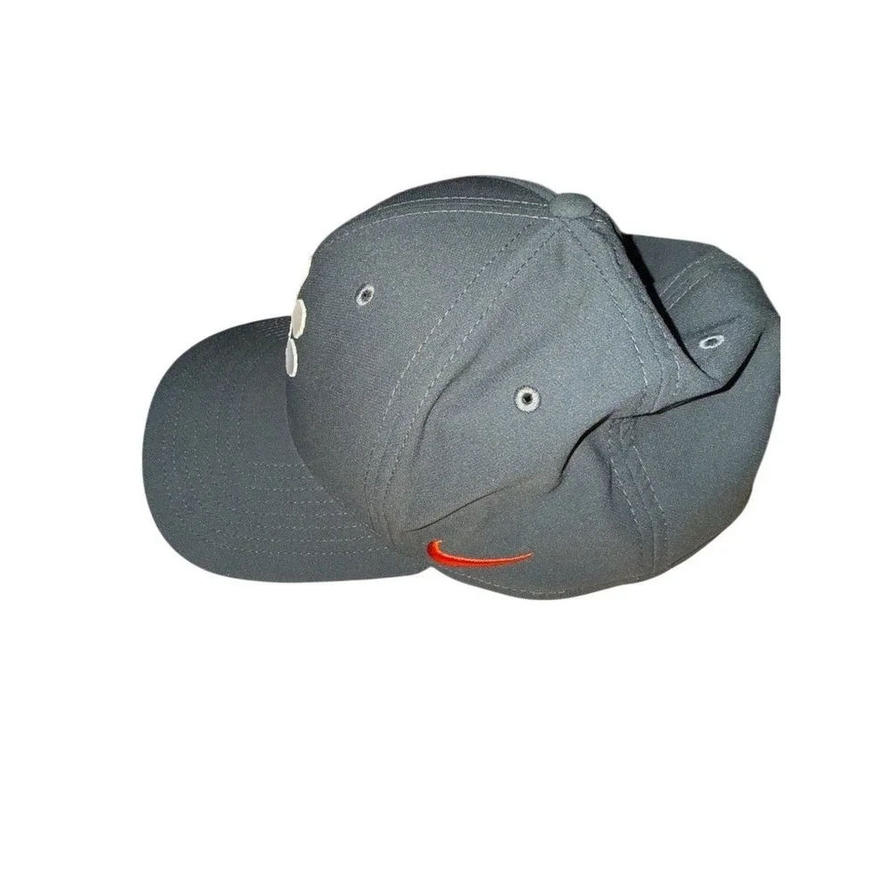 Nike Clemson Tigers Paw Print Hat Cap Gray Orange Unisex Adult‎ Size XL